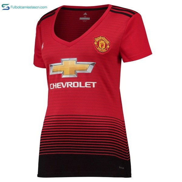 Camiseta Manchester United 1ª Mujer 2018/19 Rojo